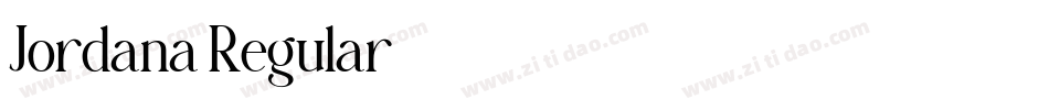 Jordana Regular字体转换